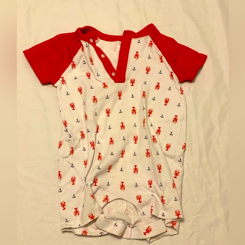 Janie and Jack Lobster and Anchor One Piece